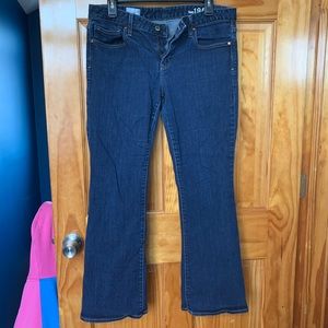 Gap size 31 Curvy Jeans Dark Wash Slightly Worn bootcut/midrise